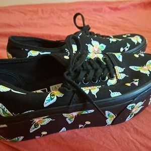 Womens Glow in the Dark platform Vans